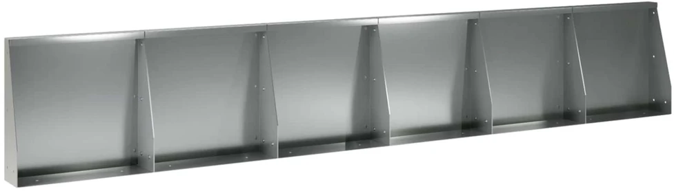 Sienelė 6 vnt. 40 x 12 x 50 cm Galvanizuotas plienas Sidabrinė