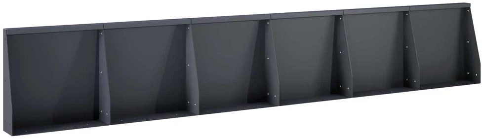 Sienelė 6 vnt. 40 x 12 x 50 cm Plienas Antracito