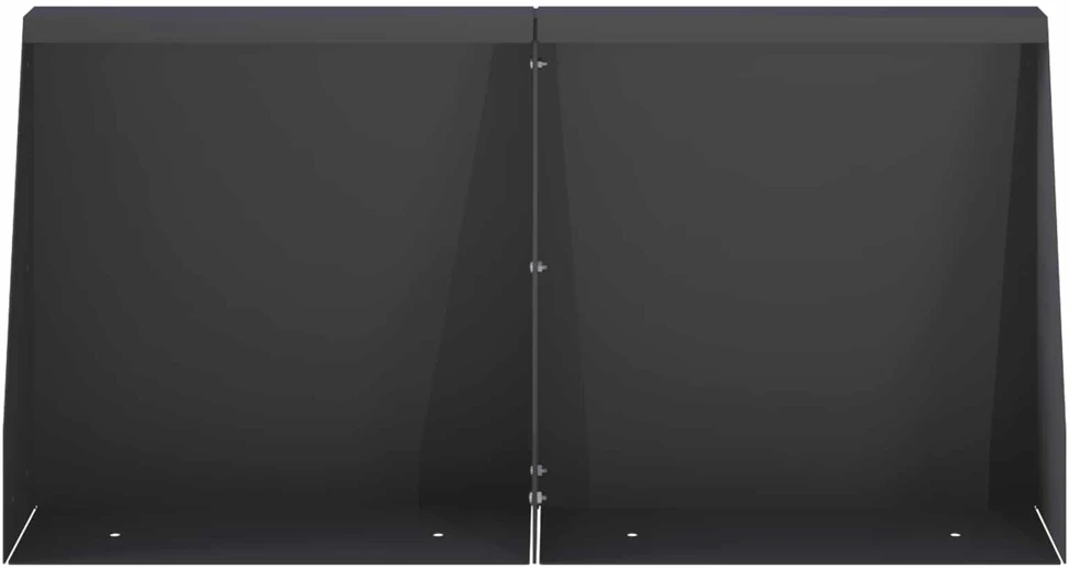 Sienelė 6 vnt. 40 x 12 x 50 cm Plienas Juoda