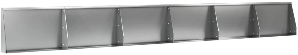 Sienelė 6 vnt. 60 x 12 x 30 cm Galvanizuotas plienas Sidabrinė