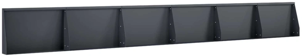 Sienelė 6 vnt. 60 x 12 x 30 cm Plienas Antracito