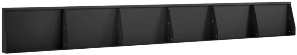 Sienelė 6 vnt. 60 x 12 x 30 cm Plienas Juoda