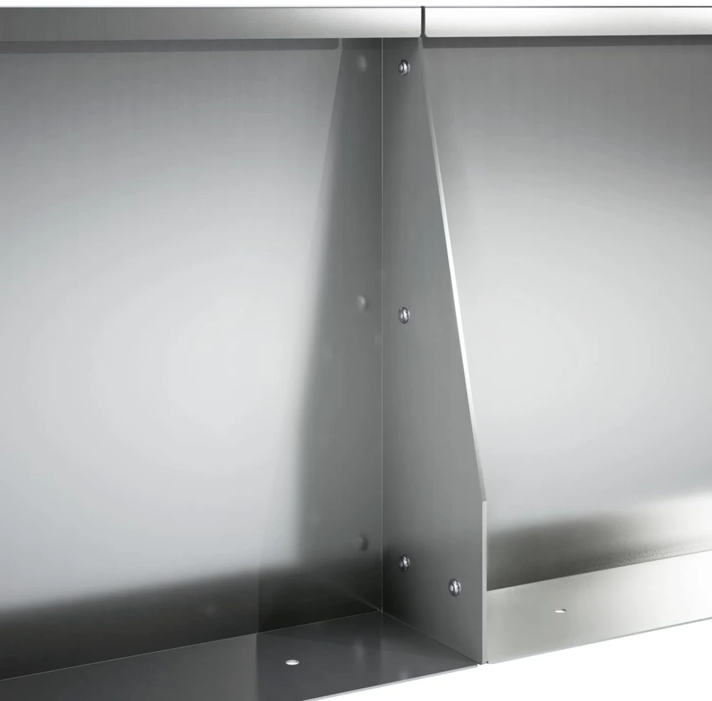 Sienelė 6 vnt. 60 x 12 x 40 cm Galvanizuotas plienas Sidabrinė