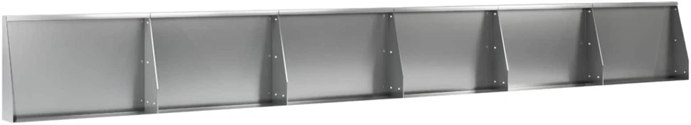 Sienelė 6 vnt. 60 x 12 x 40 cm Galvanizuotas plienas Sidabrinė