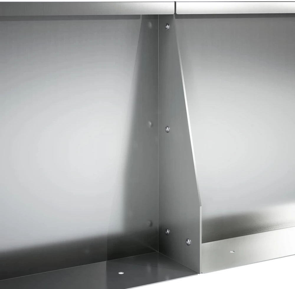 Sienelė 6 vnt. 60 x 12 x 40 cm Galvanizuotas plienas Sidabrinė