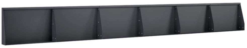 Sienelė 6 vnt. 60 x 12 x 40 cm Plienas Antracito
