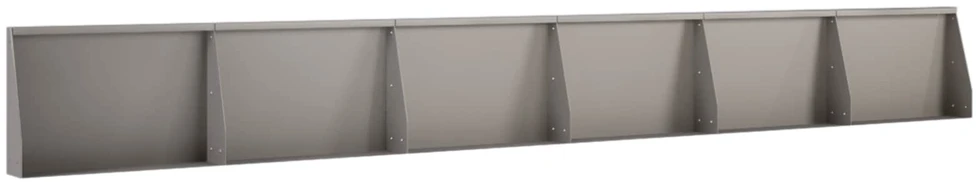 Sienelė 6 vnt. 60 x 12 x 40 cm Rūdijanti