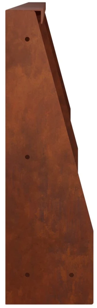 Sienelė 6 vnt. 60 x 12 x 50 cm Rūdijanti