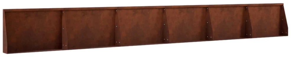 Sienelė 6 vnt. 60 x 12 x 50 cm Rūdijanti