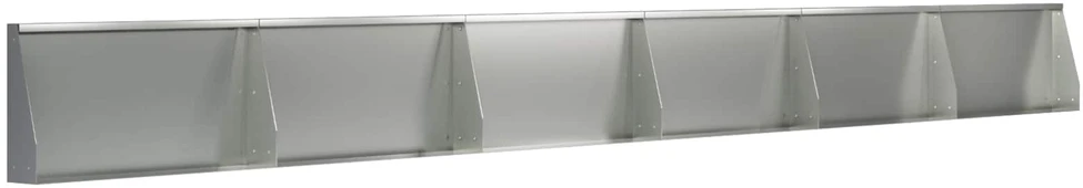 Sienelė 6 vnt. 80 x 12 x 30 cm Galvanizuotas plienas Sidabrinė