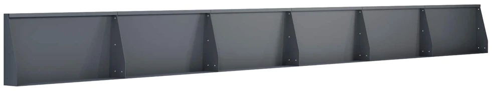 Sienelė 6 vnt. 80 x 12 x 30 cm Plienas Antracito