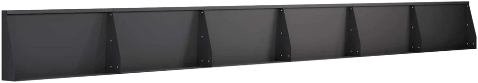 Sienelė 6 vnt. 80 x 12 x 40 cm Plienas Juoda