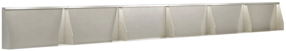 Sienelė 6 vnt. 80 x 12 x 50 cm Nerūdijantis plienas Sidabrinė