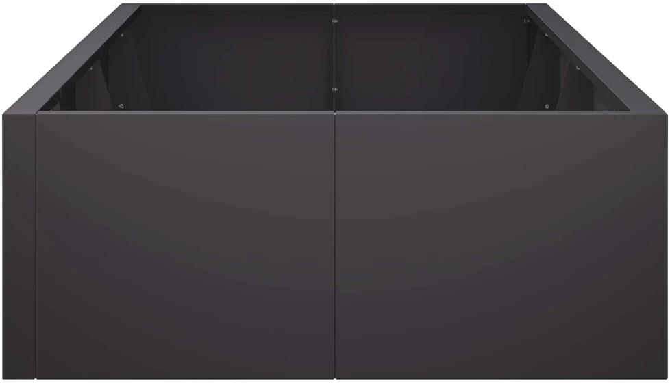 Sienelė 8 vnt. 300 x 100 x 30 cm Plienas Juoda