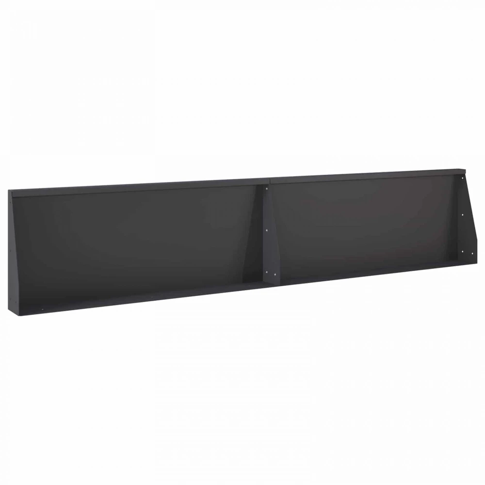 Sienelė 8 vnt. 300 x 100 x 30 cm Plienas Juoda
