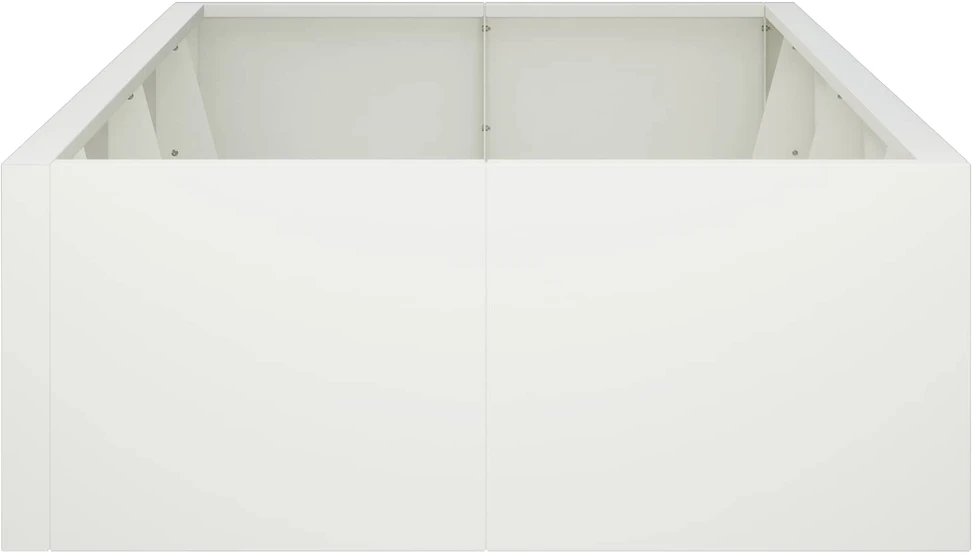 Sienelė 8 vnt. 300 x 100 x 40 cm Plienas Balta