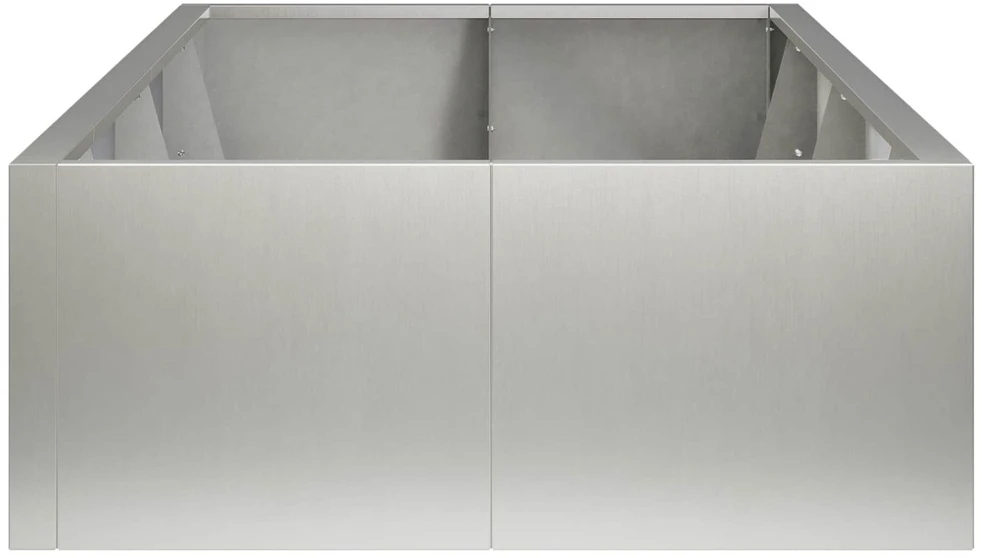 Sienelė 8 vnt. 300 x 100 x 50 cm Nerūdijantis plienas Sidabrinė