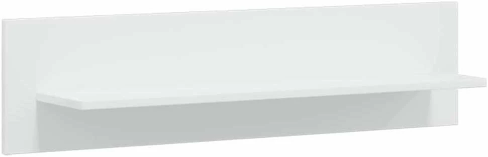 TV staliukas Sieninė televizoriaus spintelė su LED apšvietimu, 5d., balta