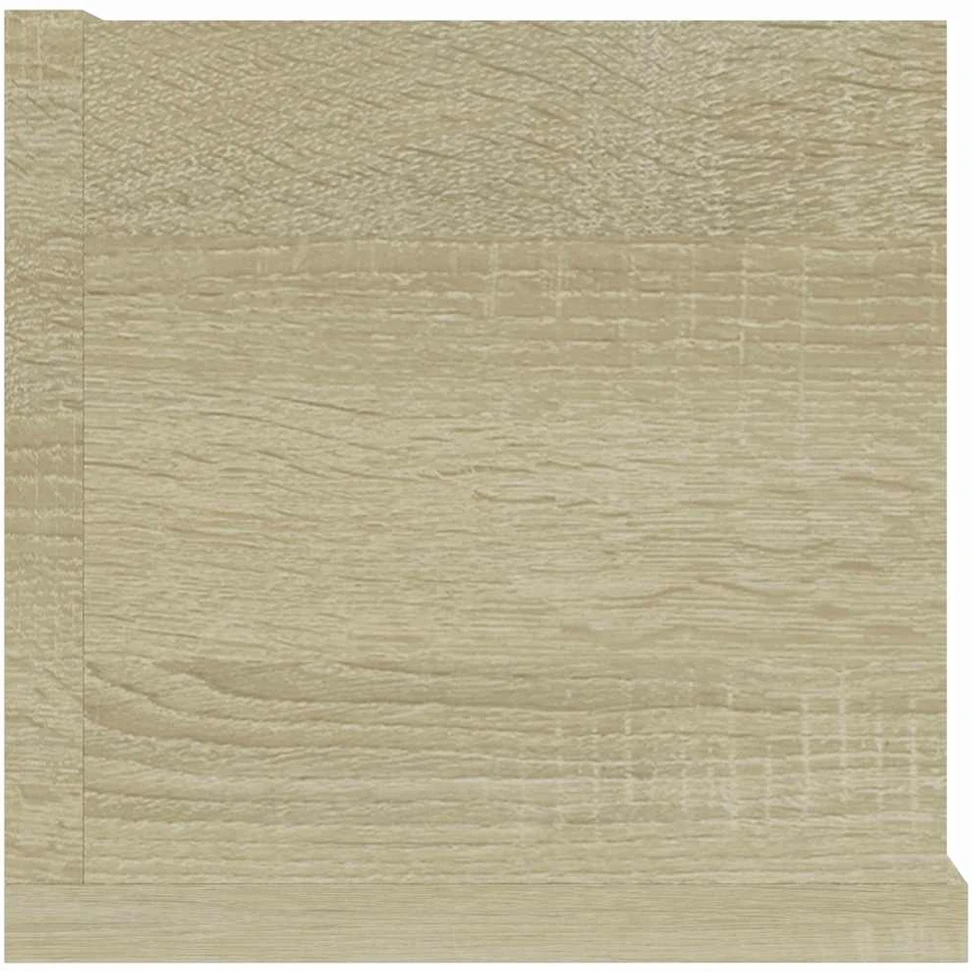 Sieninė CD lentyna, ąžuolo, 100x18x18cm, apdirbta mediena