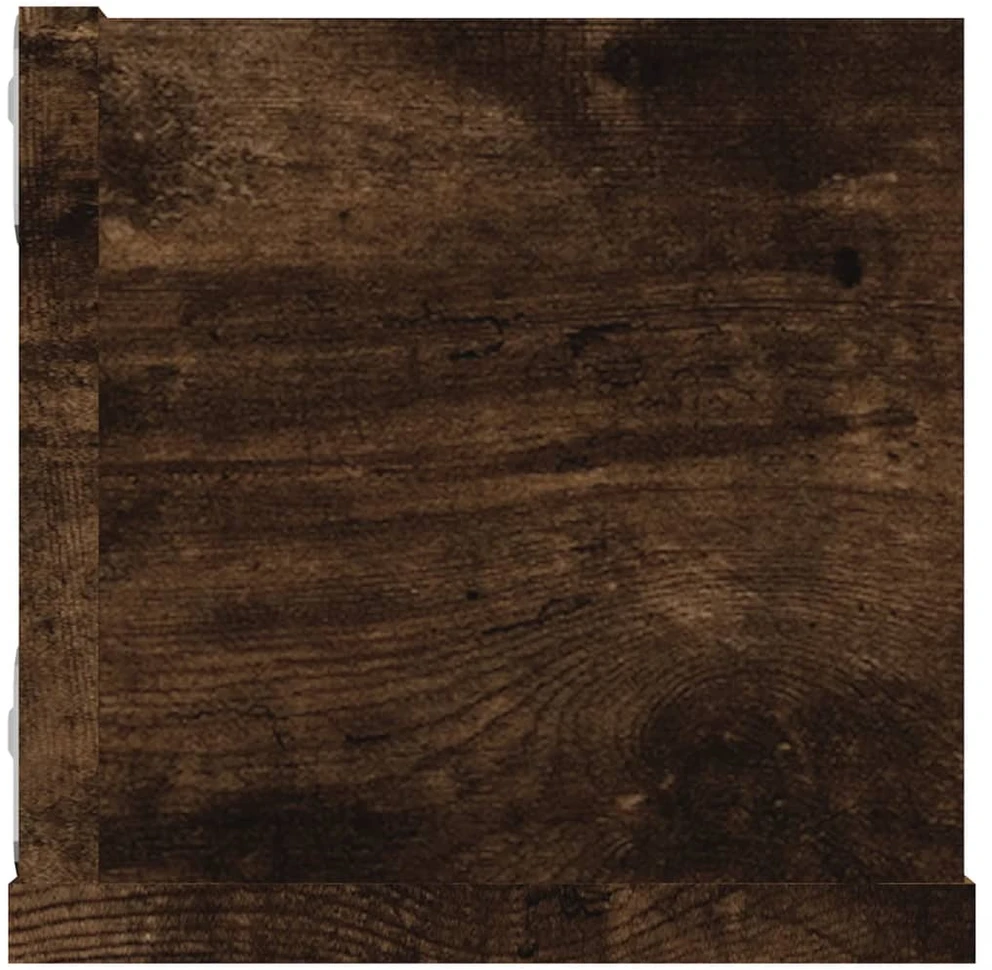 Sieninė CD lentyna, dūminio ąžuolo, 100x18x18cm, mediena
