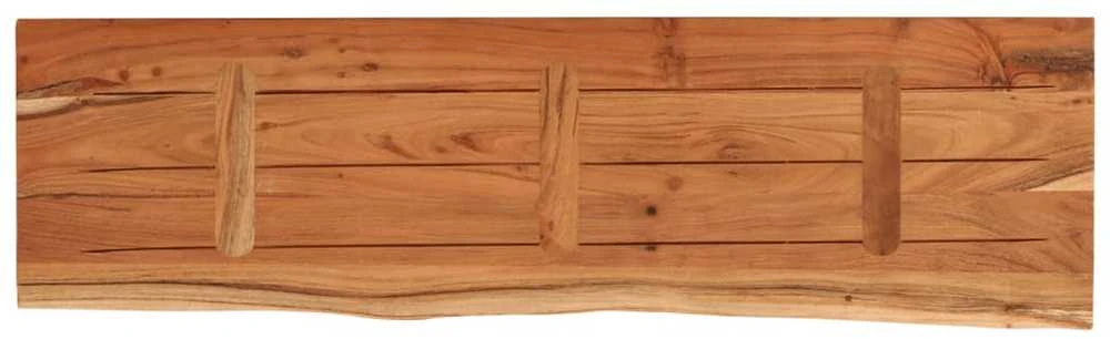 Sieninė lentyna, 110x30x2,5cm, akacijos masyvas, su gyvu kraštu