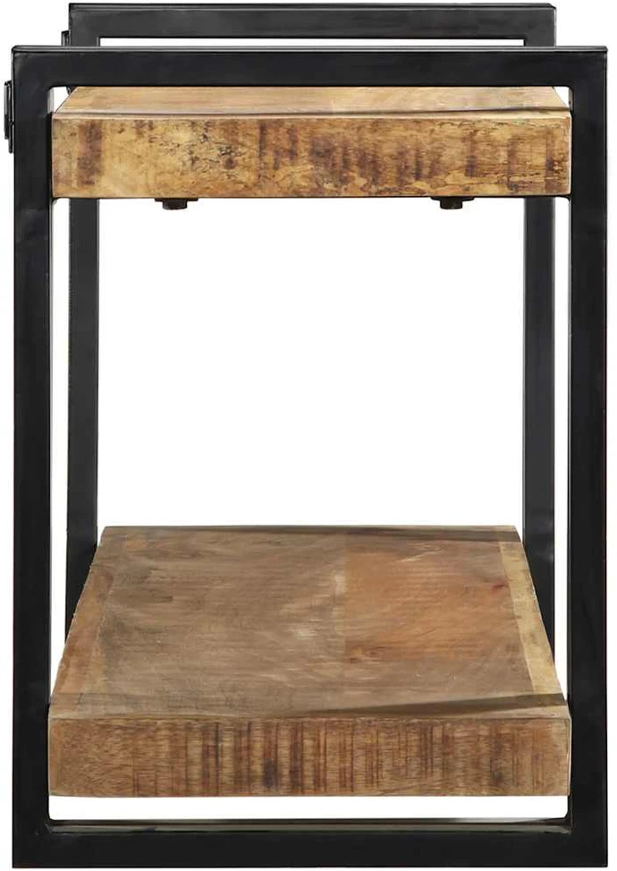 Sieninė lentyna, 110x33x45cm, neapdorota mango mediena