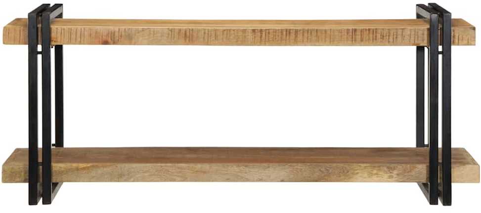 Sieninė lentyna, 110x33x45cm, neapdorota mango mediena