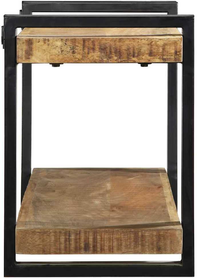 Sieninė lentyna, 110x33x45cm, neapdorota mango mediena