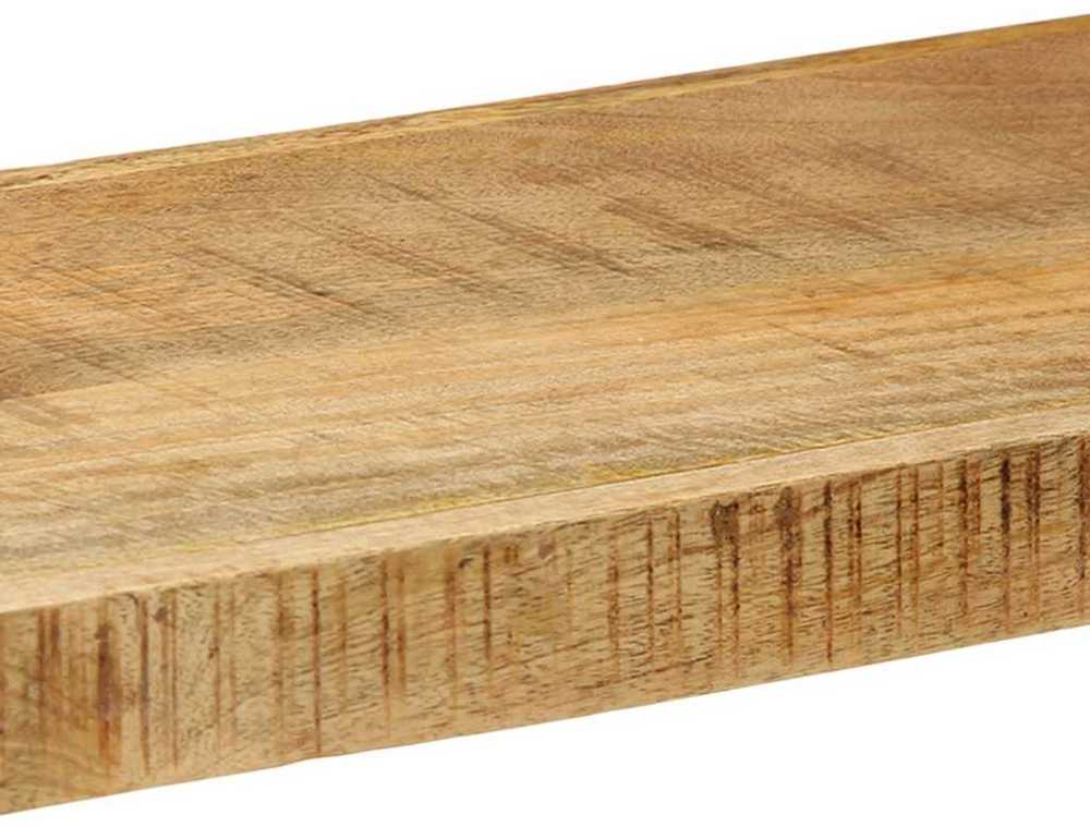 Sieninė lentyna, 110x33x45cm, neapdorota mango mediena