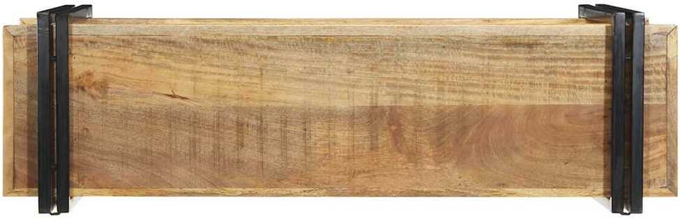 Sieninė lentyna, 110x33x45cm, neapdorota mango mediena