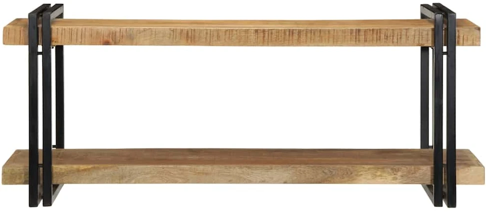 Sieninė lentyna, 110x33x45cm, neapdorota mango mediena