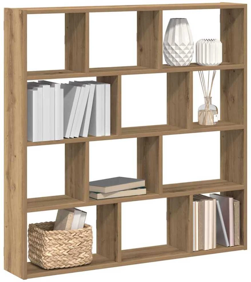 Sieninė lentyna, 12 skyrių, artisano, mediena, kubo formos