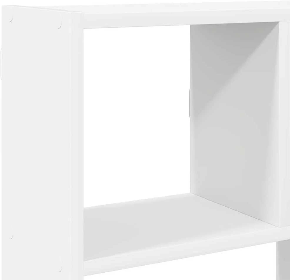 Sieninė lentyna, 12 skyrių, baltos, mediena, kubo formos