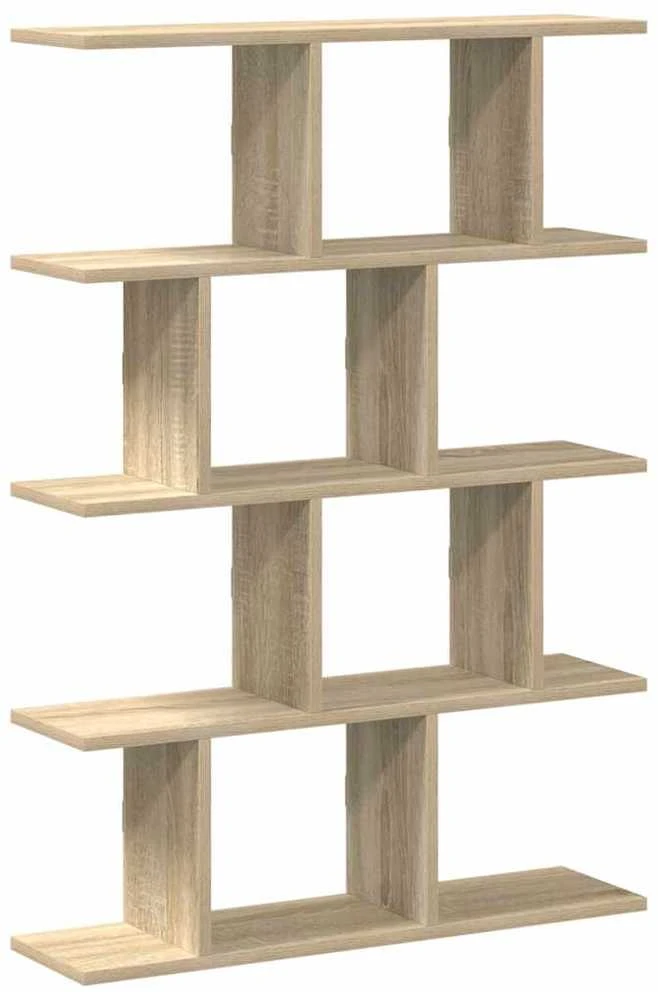 Sieninė lentyna, 12 skyrių, sonoma ąžuolo, mediena, kubo formos