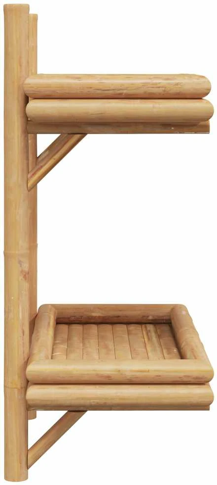 Sieninė lentyna Sieninis Ruda 39 x 26 x 60 cm bambukas