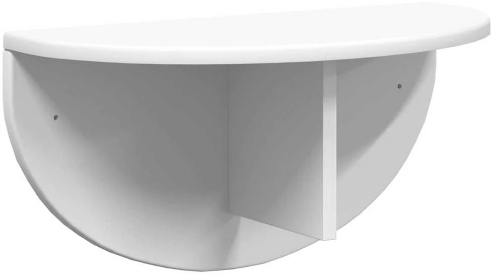 Sieninė lentyna 2 vnt. Balta 48 x 24 x 24 cm Apdirbta mediena