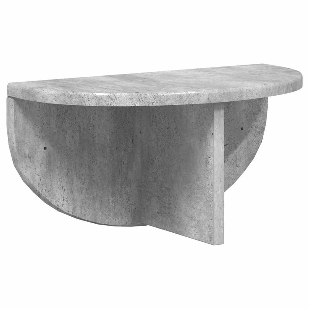 Sieninė lentyna 2 vnt. Betono pilka 38 x 19 x 19 cm