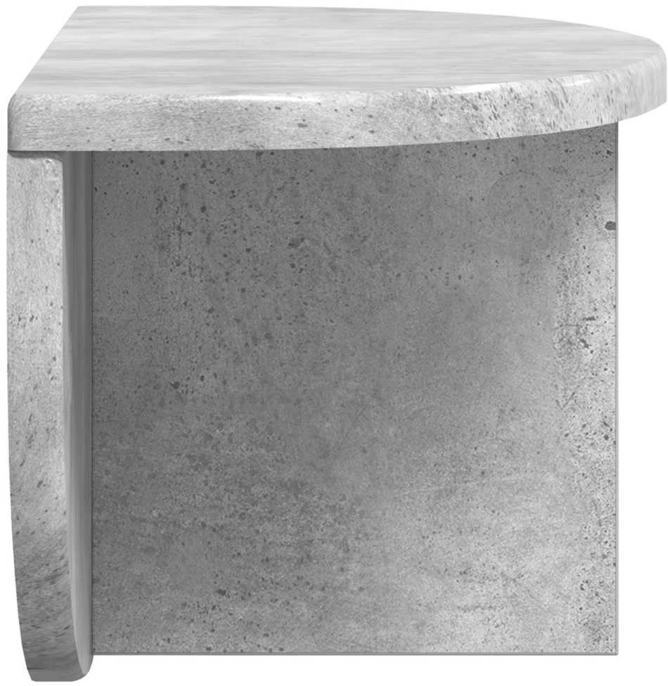 Sieninė lentyna 2 vnt. Betono pilka 38 x 19 x 19 cm