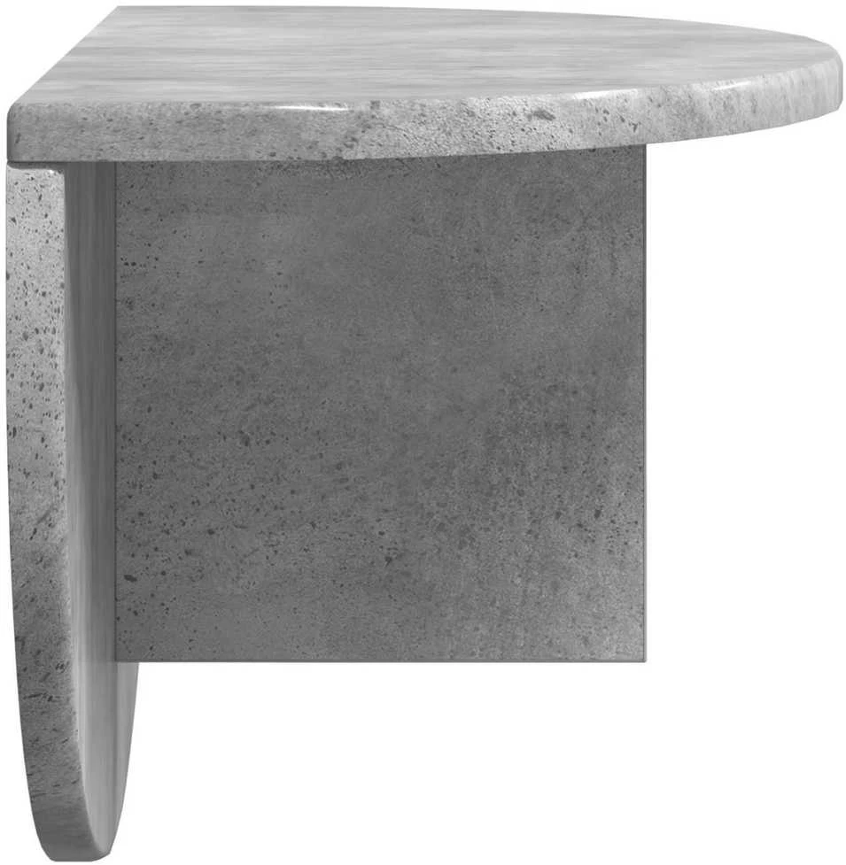 Sieninė lentyna 2 vnt. Betono pilka 48 x 24 x 24 cm