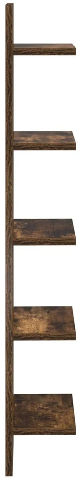 Sieninė lentyna 2 vnt. Dūminio ąžuolo 22 x 15 x 100 cm