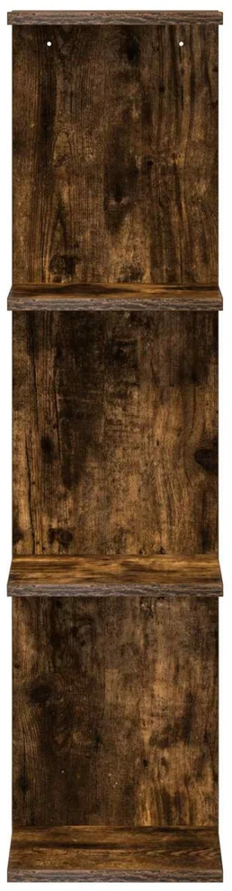 Sieninė lentyna 2 vnt. Dūminio ąžuolo 22 x 15 x 100 cm