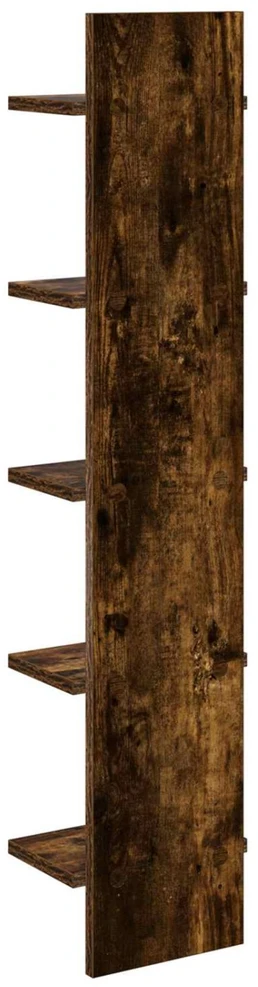 Sieninė lentyna 2 vnt. Dūminio ąžuolo 22 x 15 x 100 cm