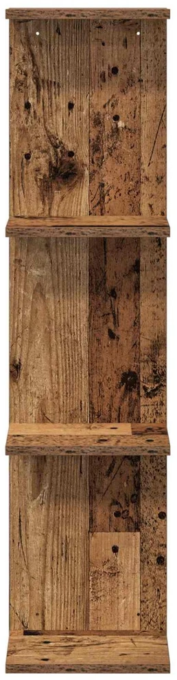 Sieninė lentyna 2 vnt. Sendintos medienos 25 x 15 x 100 cm