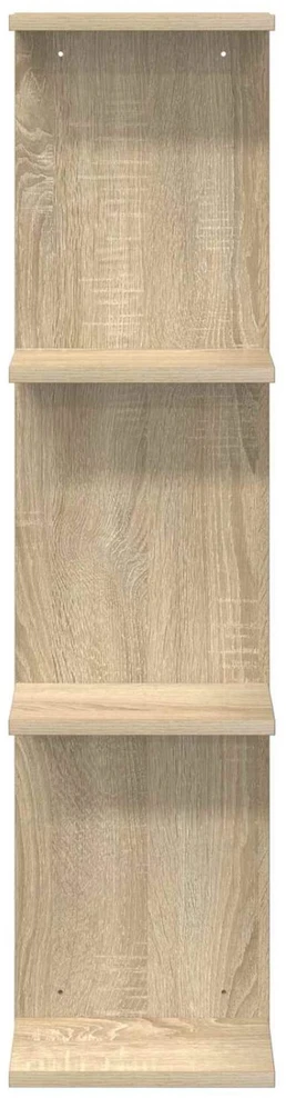 Sieninė lentyna 2 vnt. Sonoma ąžuolas 25 x 15 x 100 cm