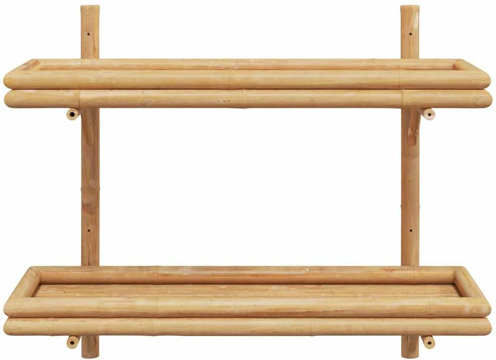 Sieninė lentyna Sieninis Ruda 75 x 26 x 60 cm bambukas