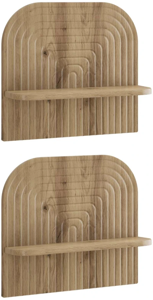 Sieninė lentyna 2 vnt. Artisan ąžuolo 41 x 13.5 x 37.5 cm
