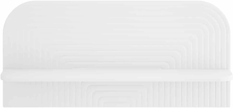 Sieninė lentyna 2 vnt. Balta 80.5 x 13.5 x 37.5 cm