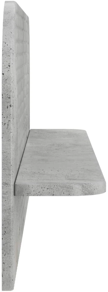 Sieninė lentyna 2 vnt. Betono pilka 102 x 13.5 x 37.5 cm