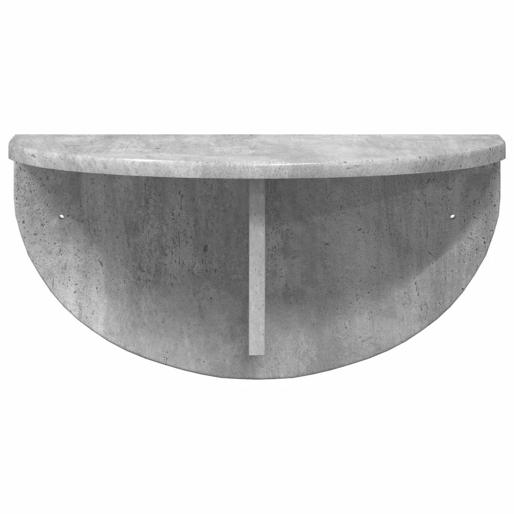 Sieninė lentyna 2 vnt. Betono pilka 48 x 24 x 24 cm