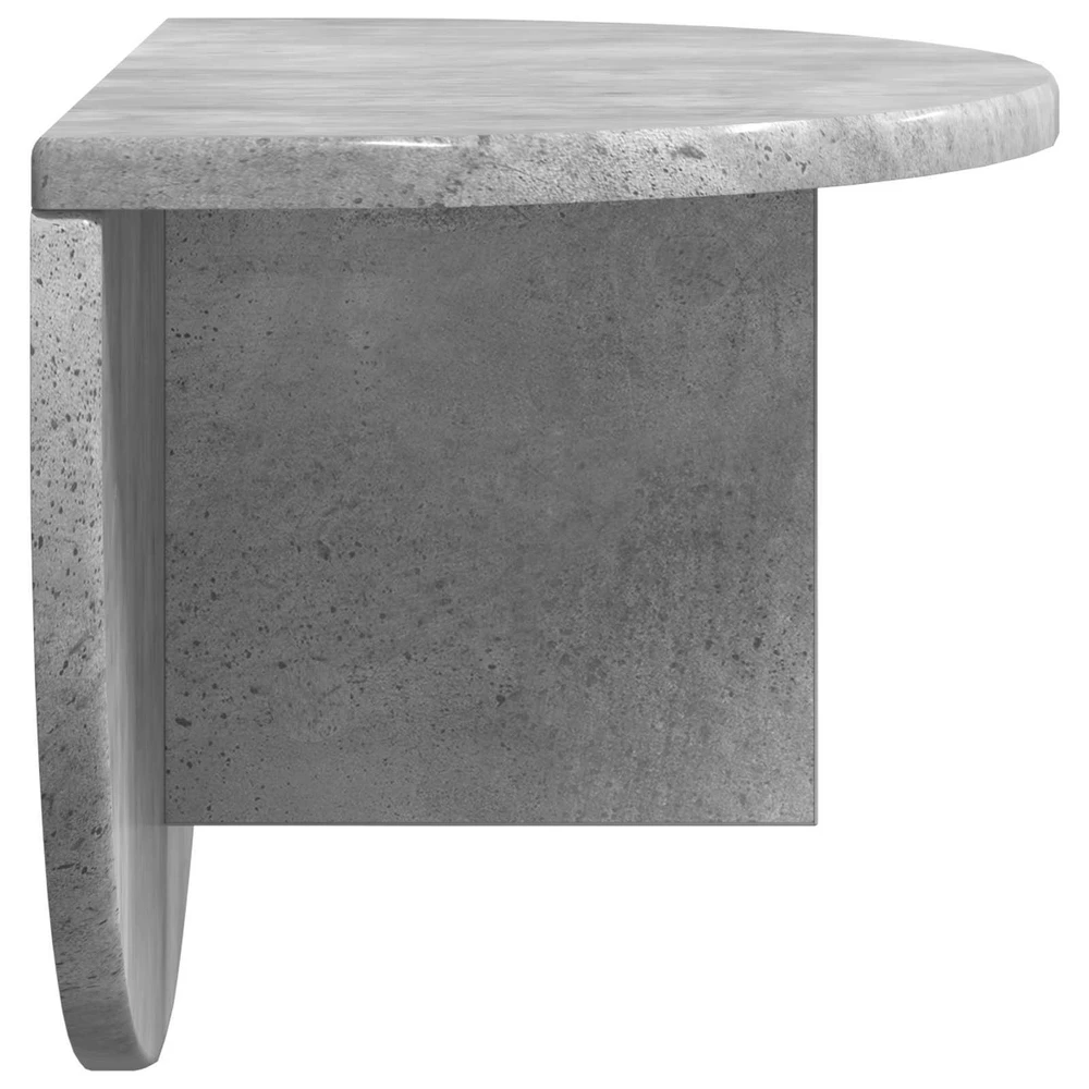 Sieninė lentyna 2 vnt. Betono pilka 48 x 24 x 24 cm
